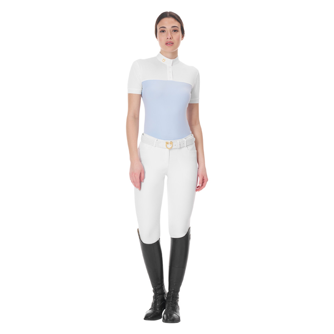 Polo Mujer SS Botones 1 2 Malla Polo Mujer SS Botones 1 2 Malla