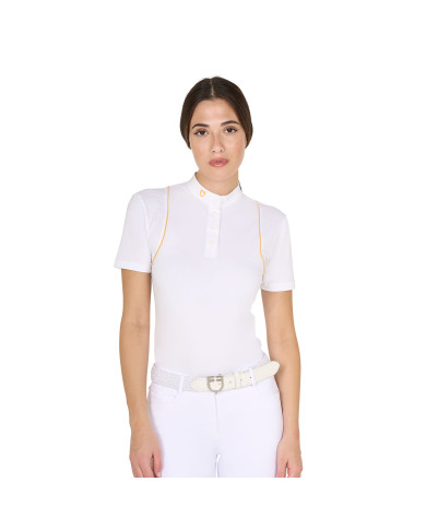 Women's Slim Fit Competition Polo Shirt With Buttons Women's Slim Fit Competition Polo Shirt With Buttons