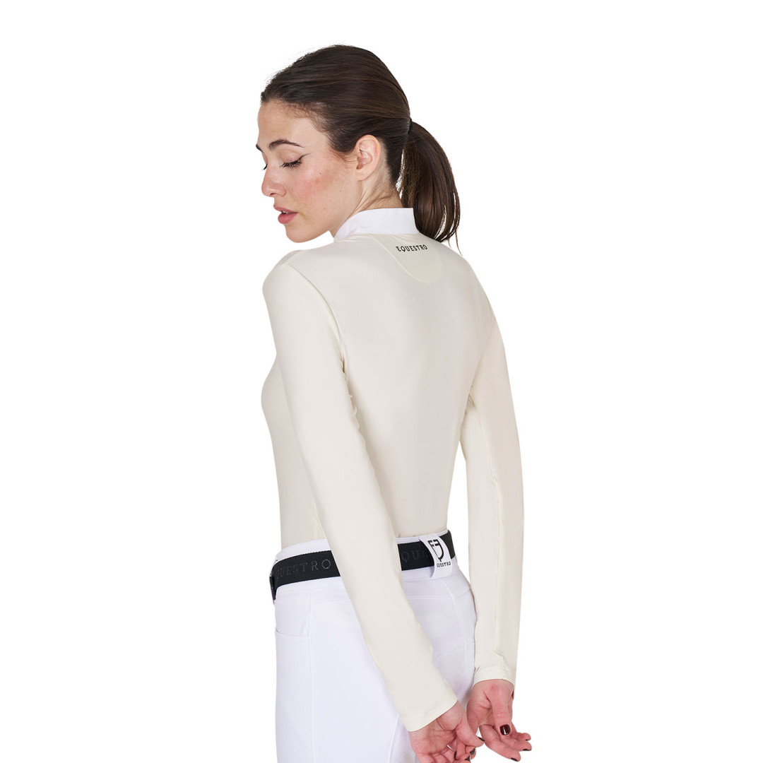 Polo donna slim fit da concorso con bottoni Polo donna slim fit da concorso con bottoni