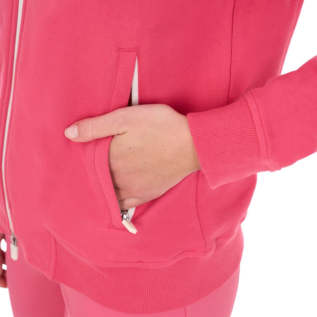 Damen-Kapuzenpullover mit Frontreißverschluss