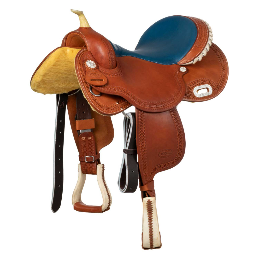 selle Barrel Pools Modèle Couleur 5020 Siège Bleu selle Barrel Pools Modèle Couleur 5020 Siège Bleu