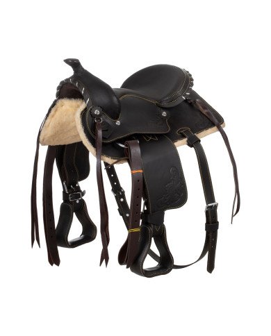 Lakota Pony saddle Silver Wire Model