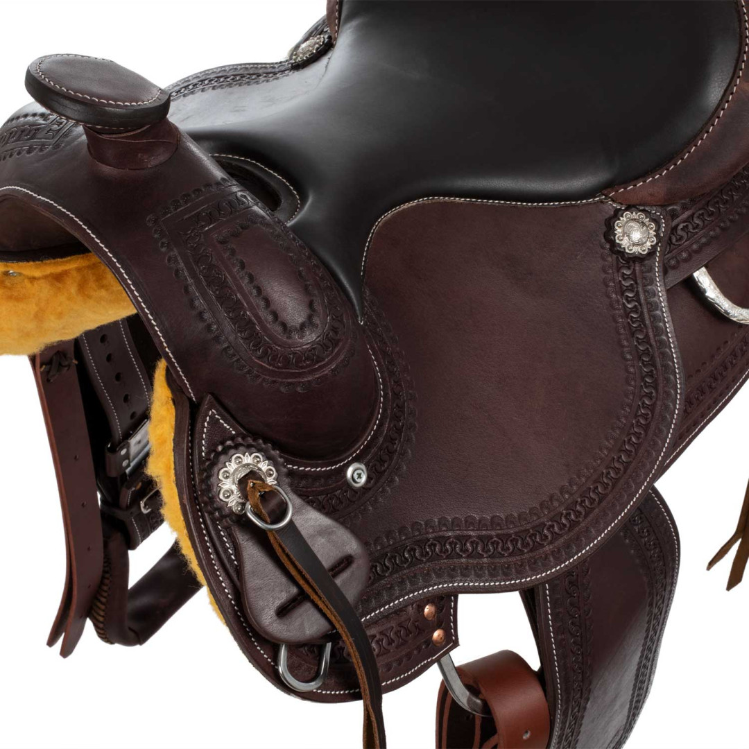 Western Saddle Stainless Steel Fitting Grain Leather Snake Stamp 2817 Western Saddle Stainless Steel Fitting Grain Leather Snake Stamp 2817