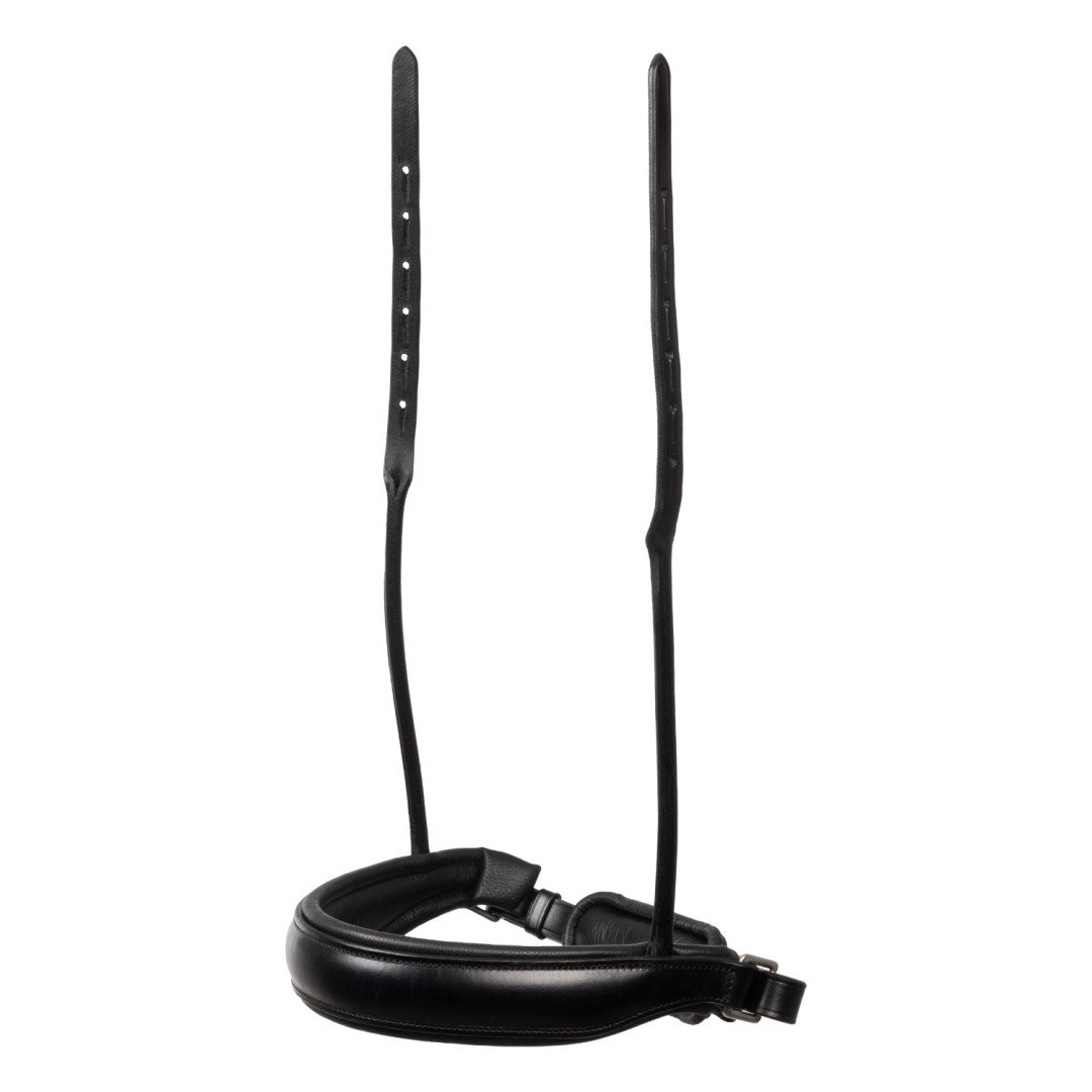 Attacco a forchetta per martingala regolabile in pelle