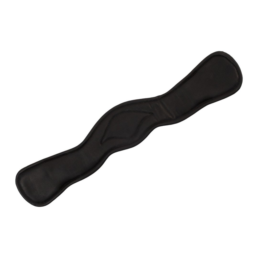 Sottopancia dressage sagomato in cuoio con pin logato