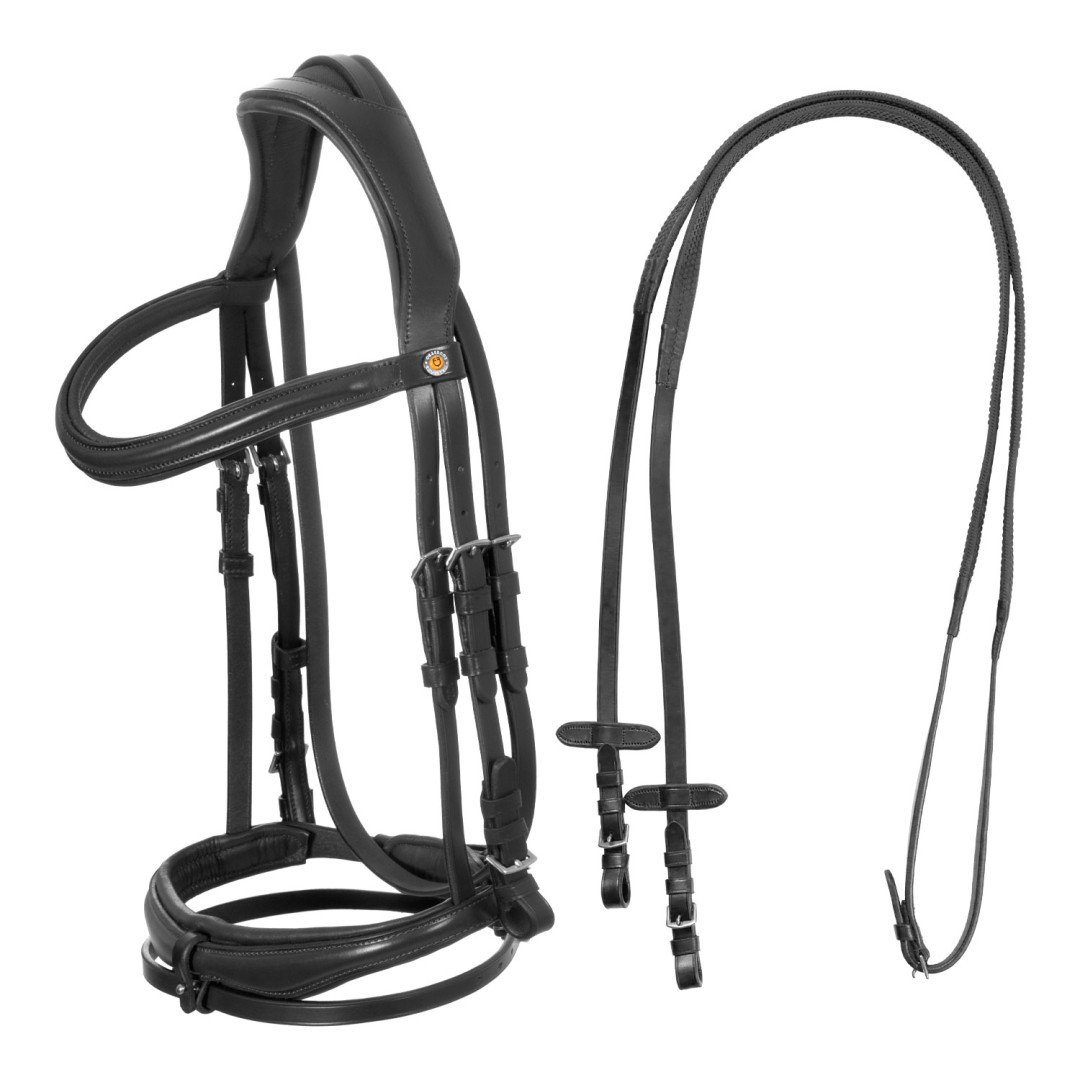 Redini in pelle con impugnatura solida e fermi