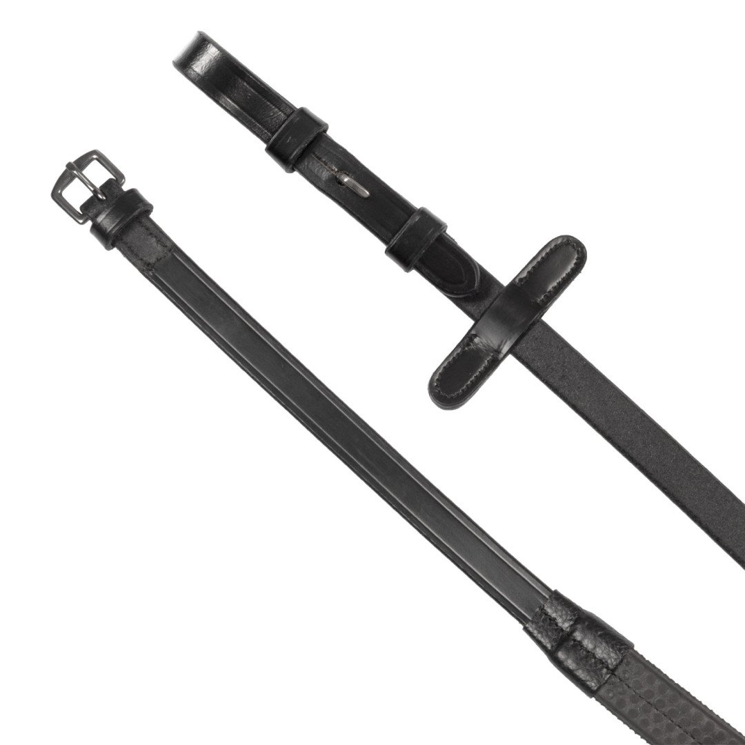 Testiera inglese in cuoio lucido con brillantini