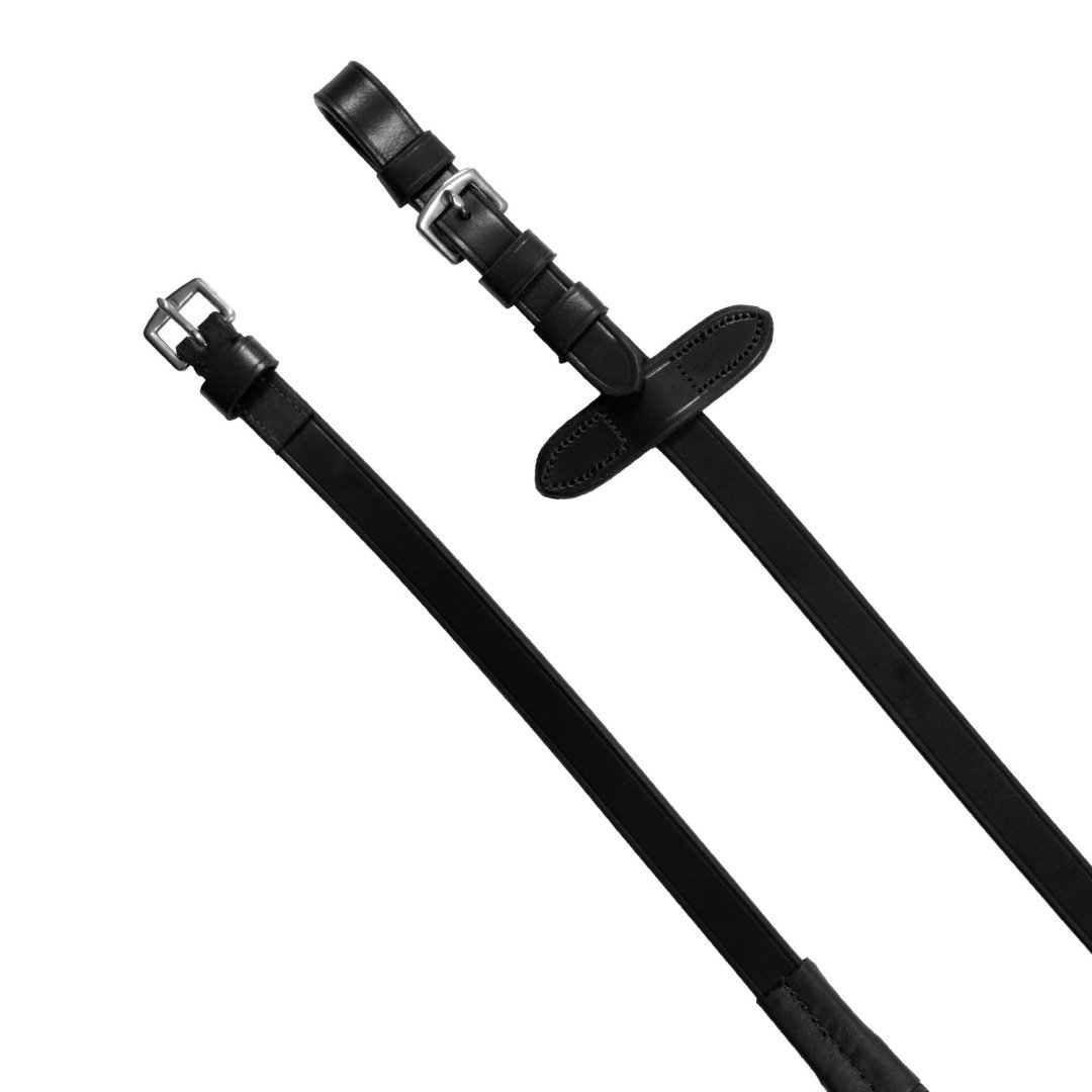 Testiera nera anatomica in pelle con strass