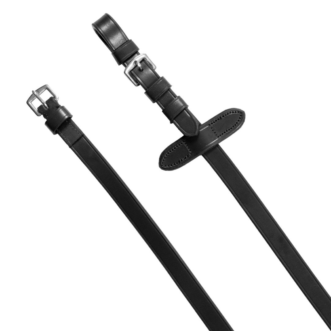 Testiera inglese in cuoio con strass su frontalino