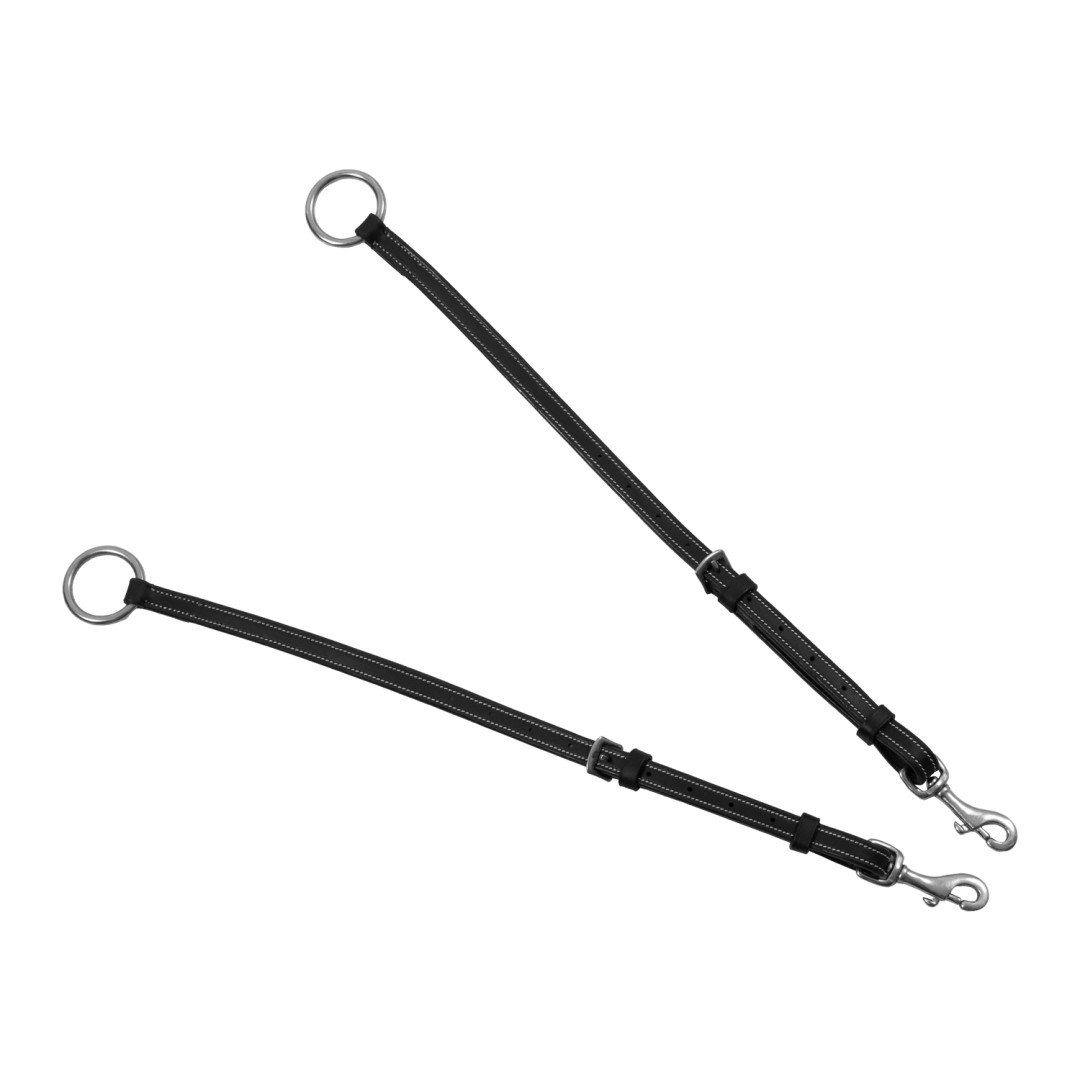 Anatomisch geformtes Vorderzeug aus Leder mit abnehmbarem gleitendes ringmartingal