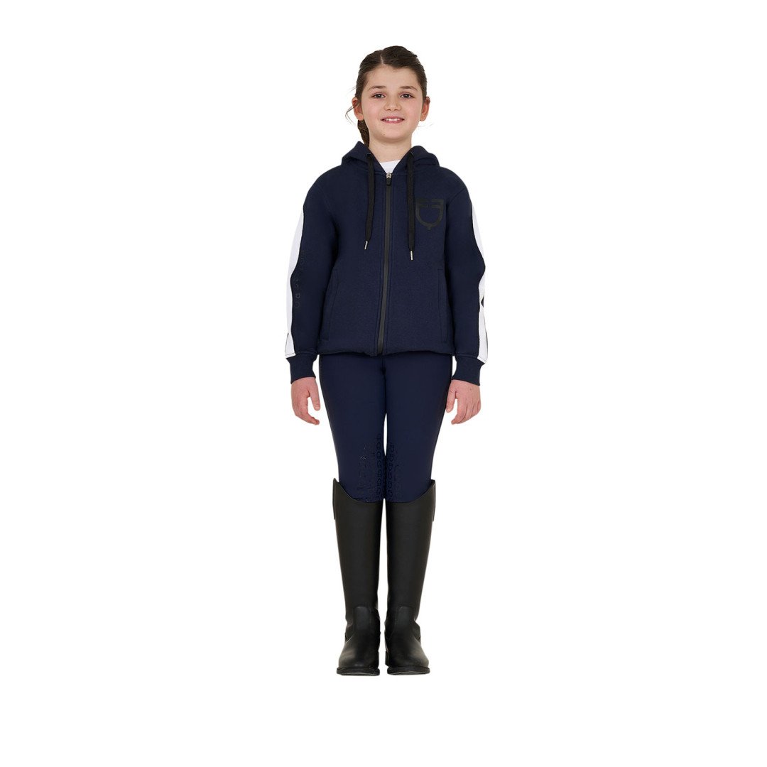 Equitime Saddlery Online  Felpa bambina in cotone con cappuccio e zip frontale 75,41 €