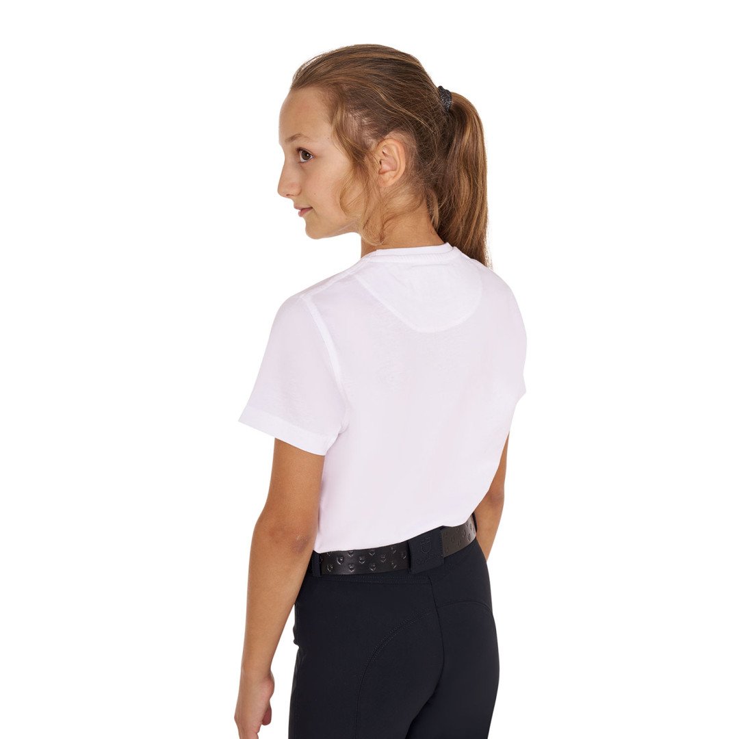 T-shirt da bambina in cotone Crazy Horse