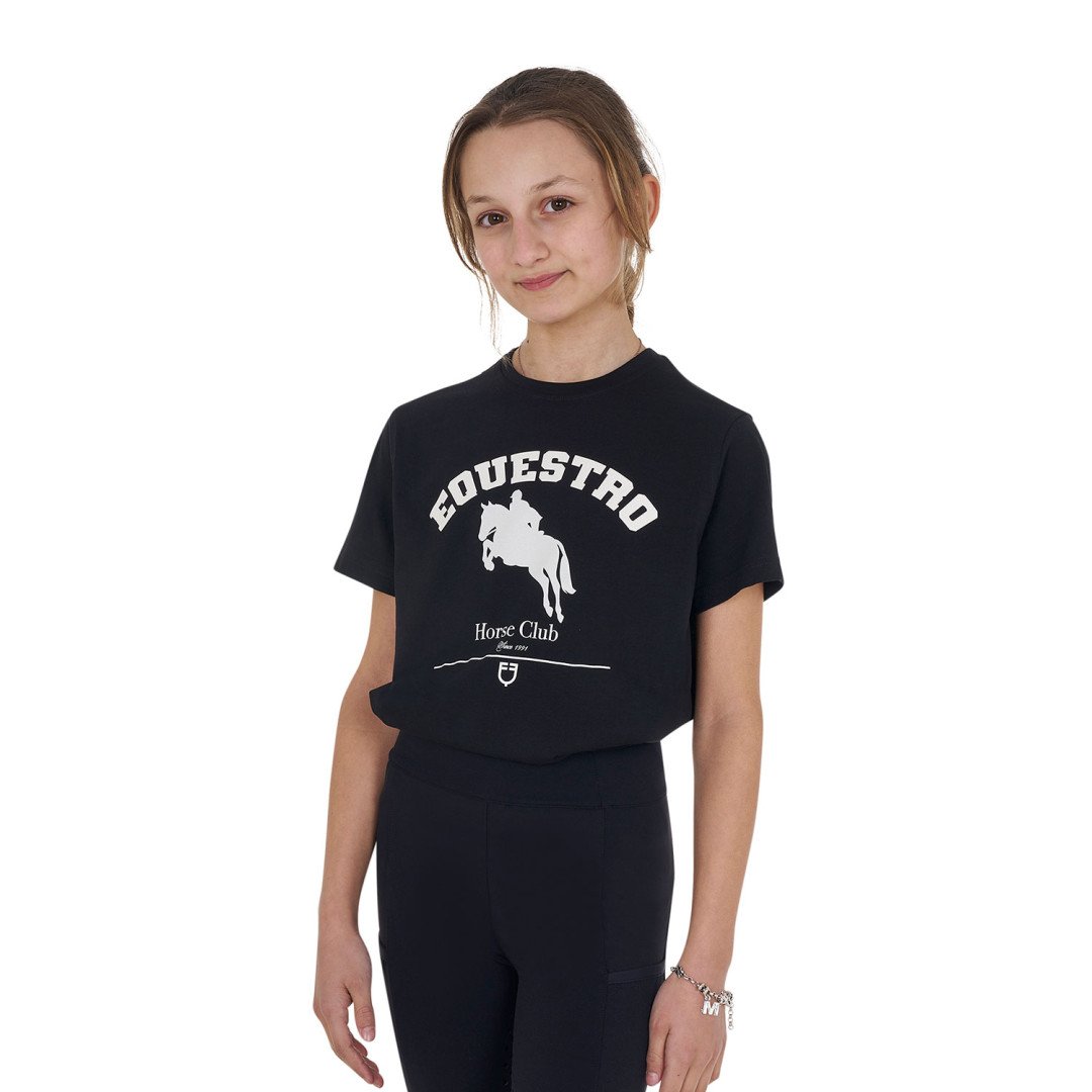 Equitime Saddlery Online  T-shirt bambina Jumping Horse Club in cotone 39,75 €