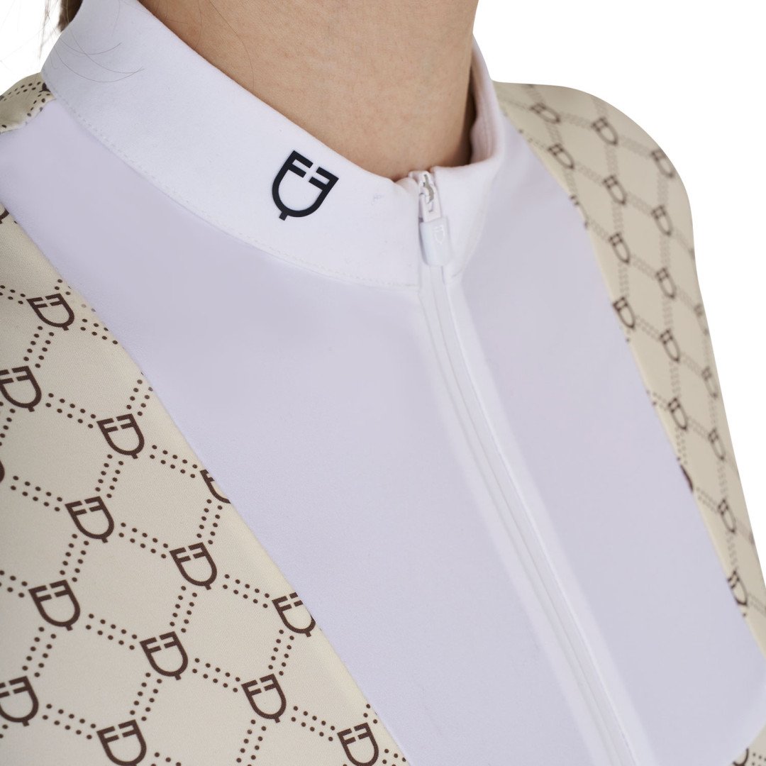 Equitime Selleria Online Polo donna da concorso a manica lunga con stampa monogram 86,07&nbsp;€