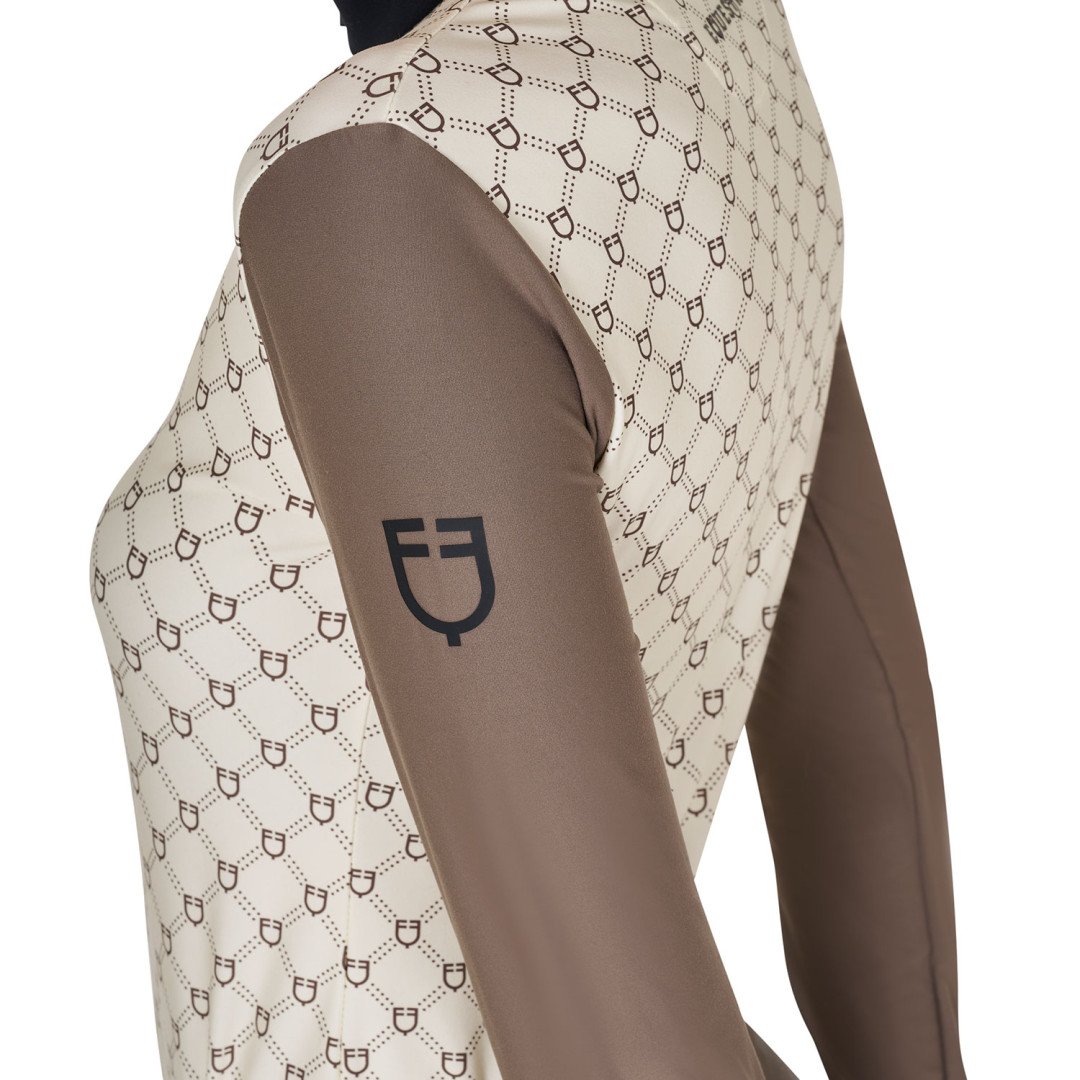 Equitime Saddlery Online Polo donna da allenamento a manica lunga con stampa monogram 81,15&nbsp;€