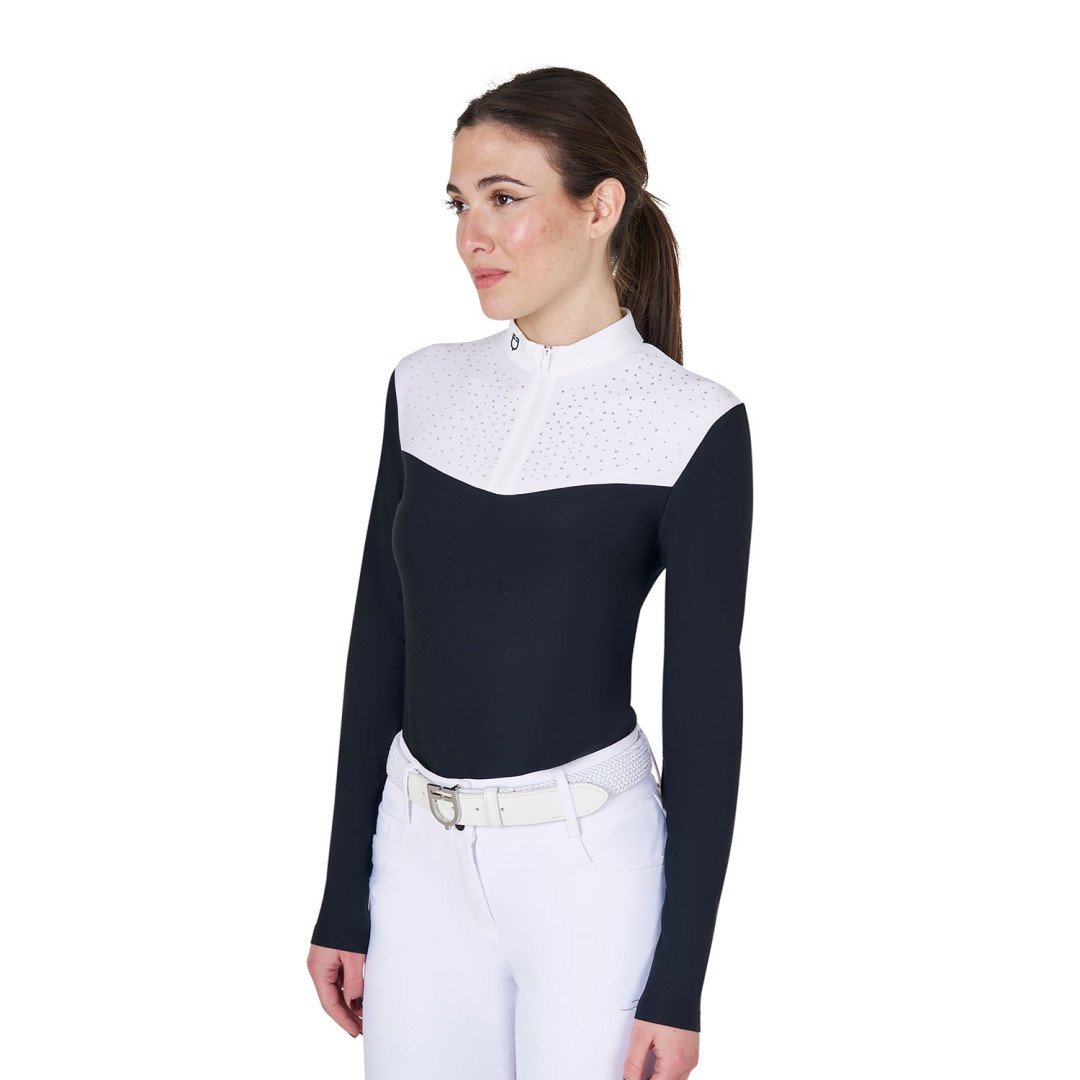Equitime Saddlery Online Polo donna da concorso a manica lunga con strass 86,07&nbsp;€