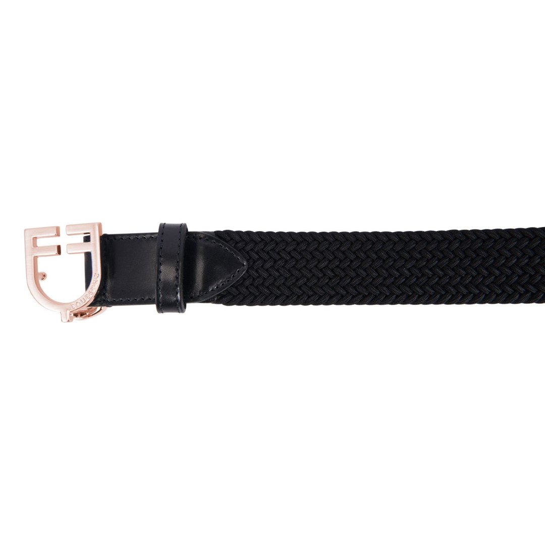 Equitime Saddlery Online Cintura in cuoio con elastico e logo rosegold a fibbia 64,75&nbsp;€