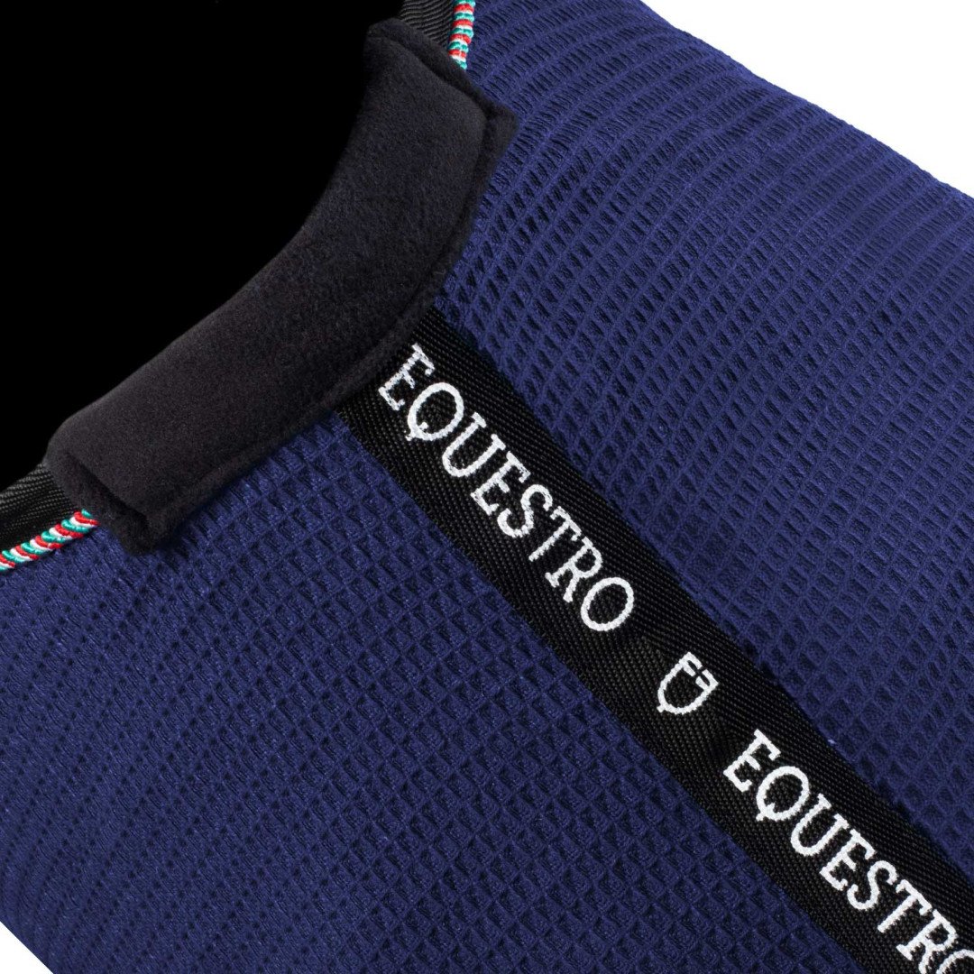 Coperta da box in tessuto waffle Equestro X FISE