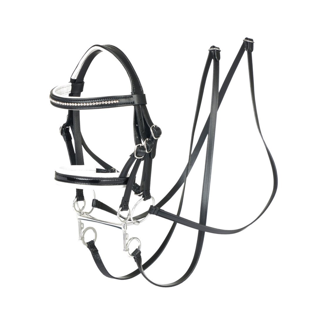 HOBBY HORSE DOUBLE BRIDLE BLACK
