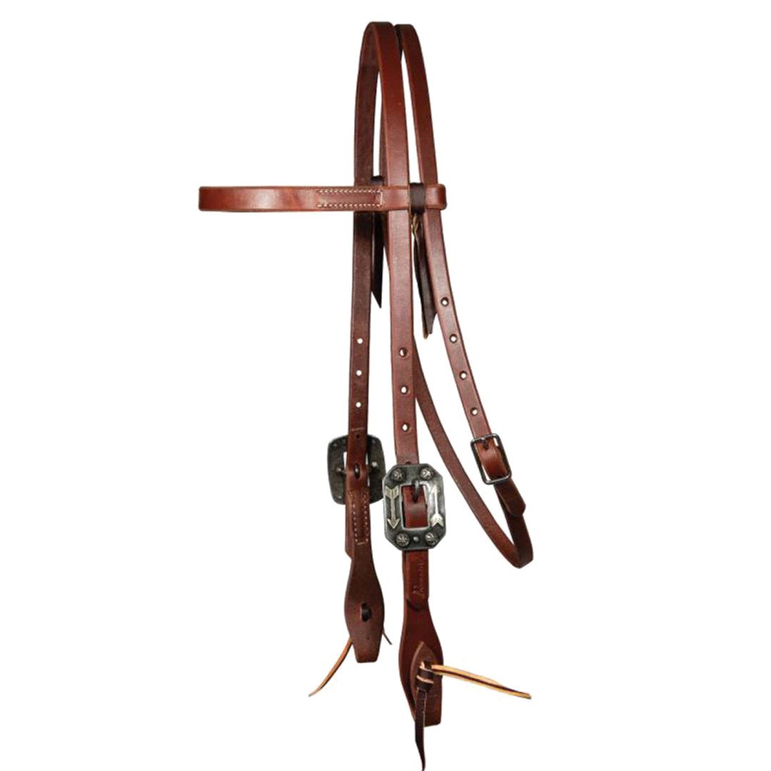 Equitime Saddlery Online TESTIERA IN CUOIO GRASSO DA 5/8 DOUBLE BUCKLE CON FIBBIA ARROW 111,31&nbsp;€