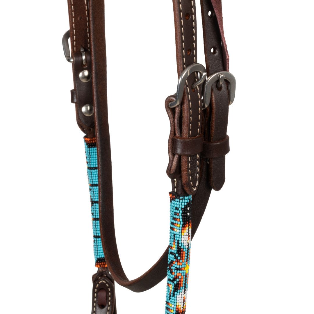 Equitime Selleria Online  BRIGLIA WESTERN OLIATA CON PERLINE NAVAJO SKY 116,39 €