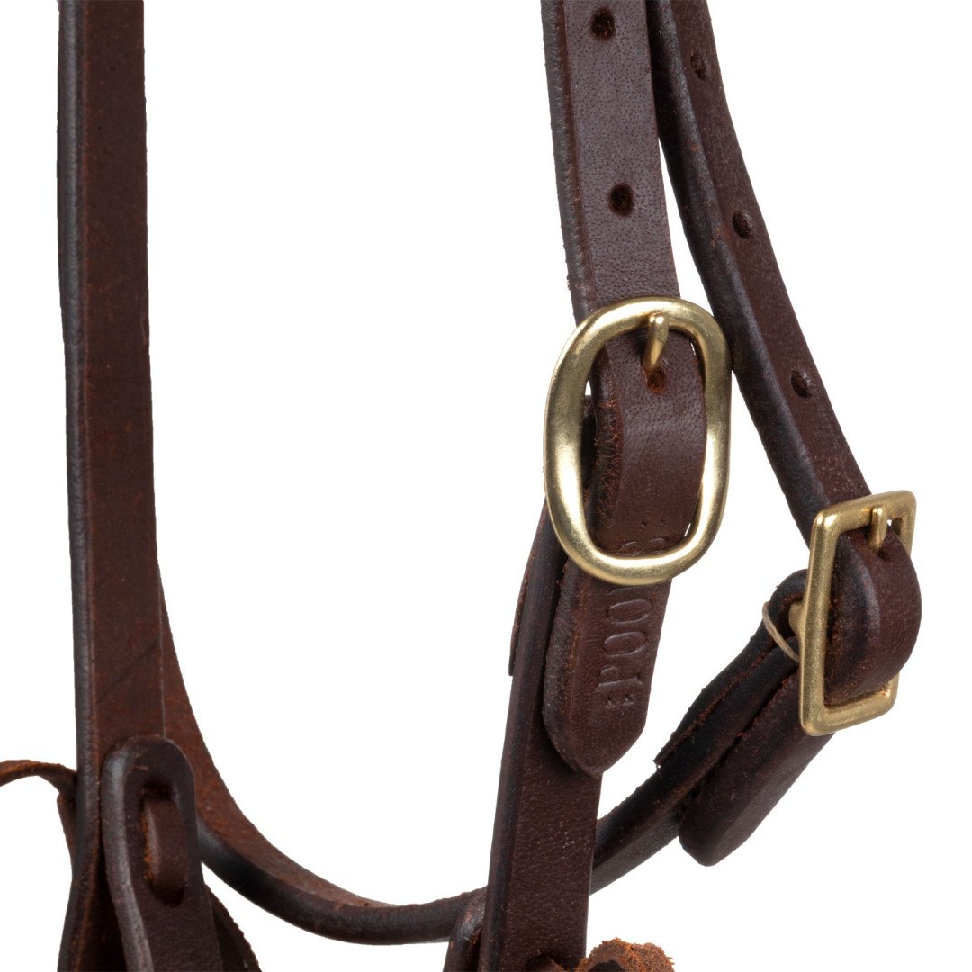 Equitime Selleria Online Briglia western monorecchio con sottogola (ottone) 27,87&nbsp;€