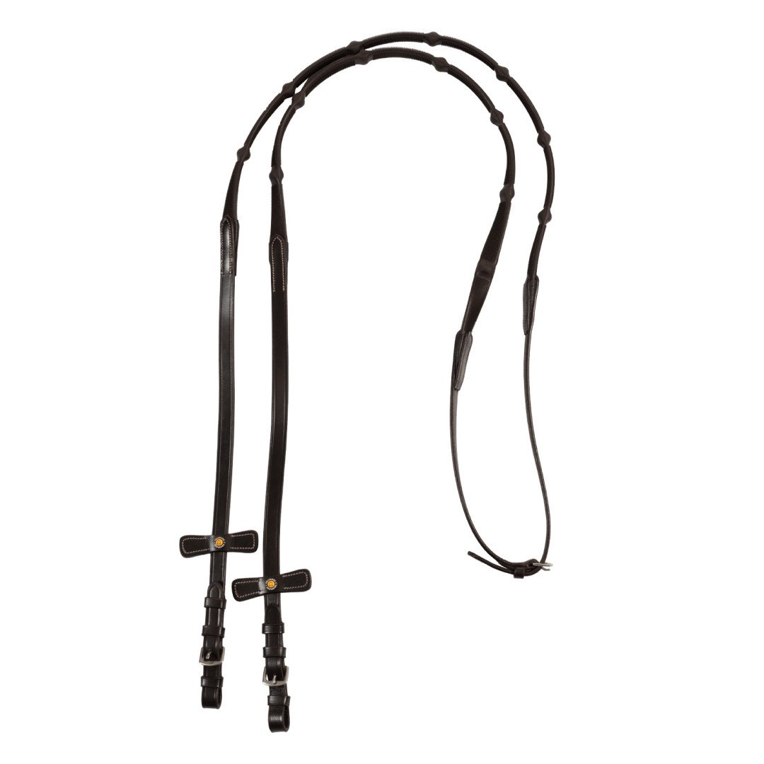 Leather Reins with solid grip and stops