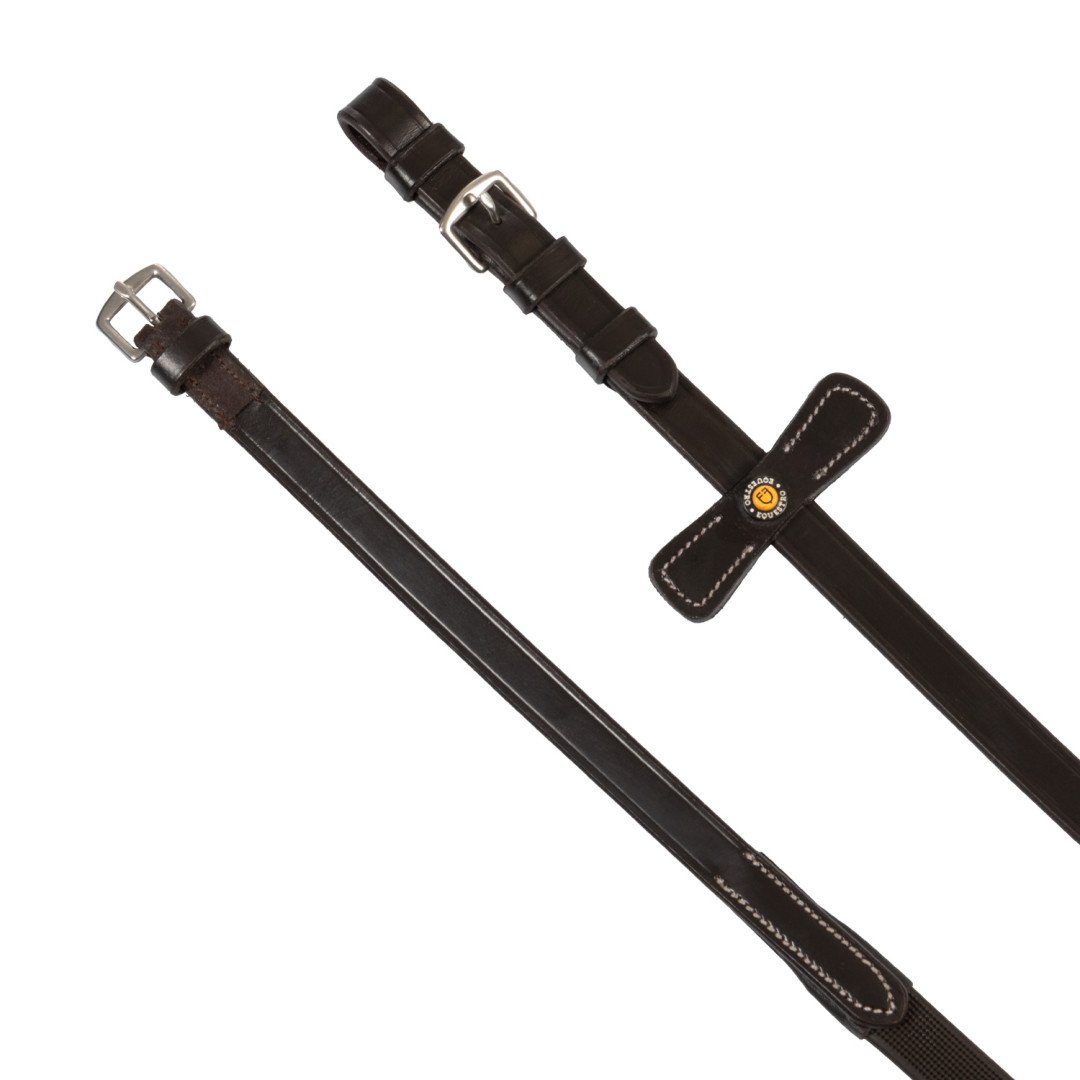 Leather Reins with solid grip and stops