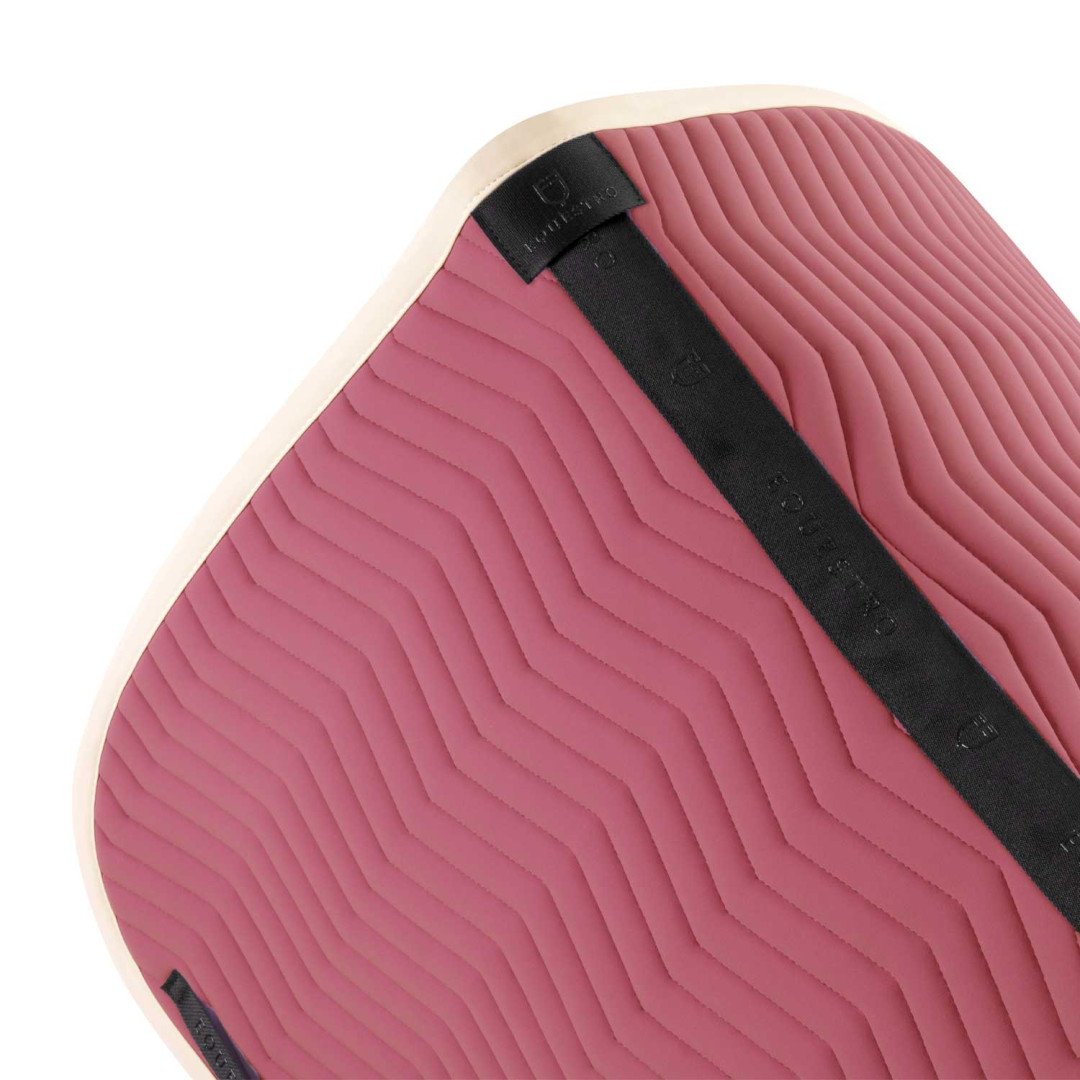 Tapis de selle de dressage matelassé à vagues en tissu technique