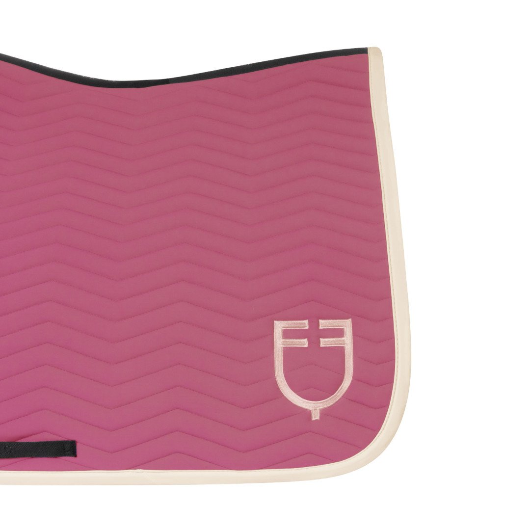 Tapis de selle de dressage matelassé à vagues en tissu technique