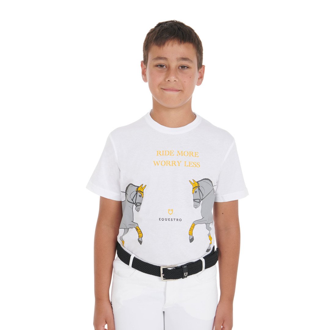Equitime Saddlery Online  T-shirt bambini slim fit stampa dressage 36,89 €