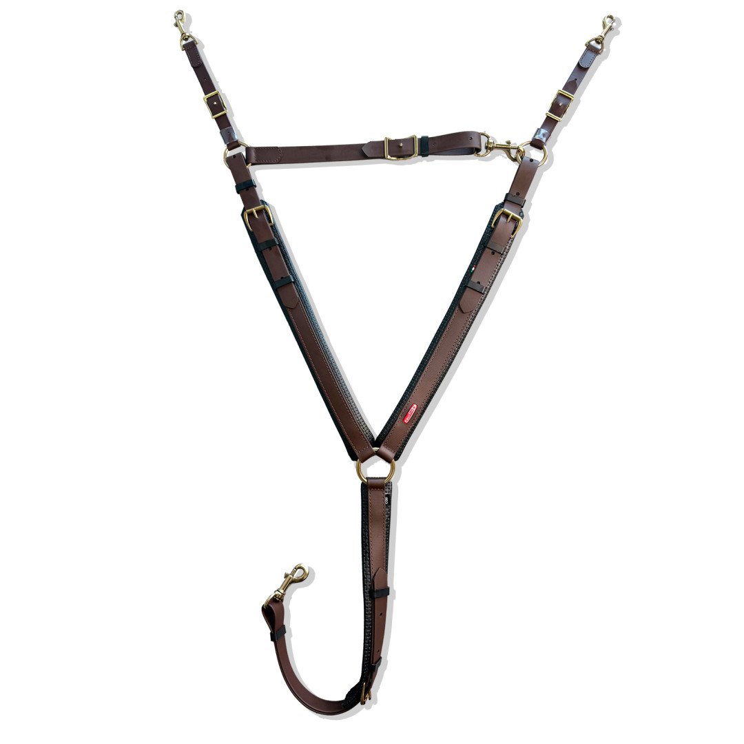 Pechopetral y Martingala EQUITIME pechopetral ancho de trekking biothane €146.72