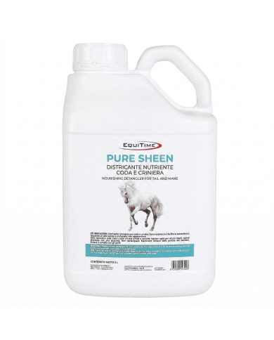 EQUITIME Pure Sheen – Spray desenredante y nutritivo para cola, crin y pelaje 5000ml