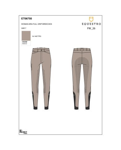 Pantaloni donna slim fit full grip