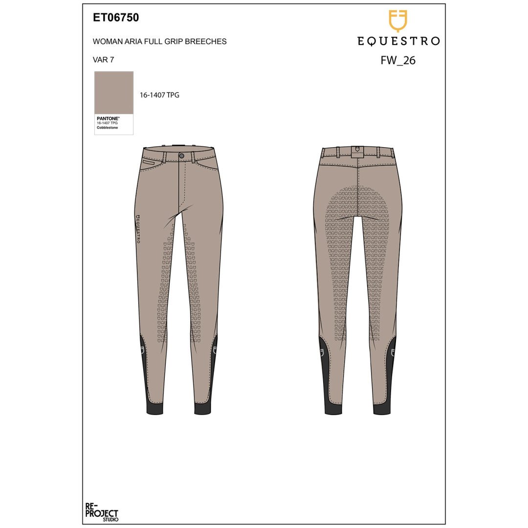 Pantalones Equestro Aria Full Grip para mujer