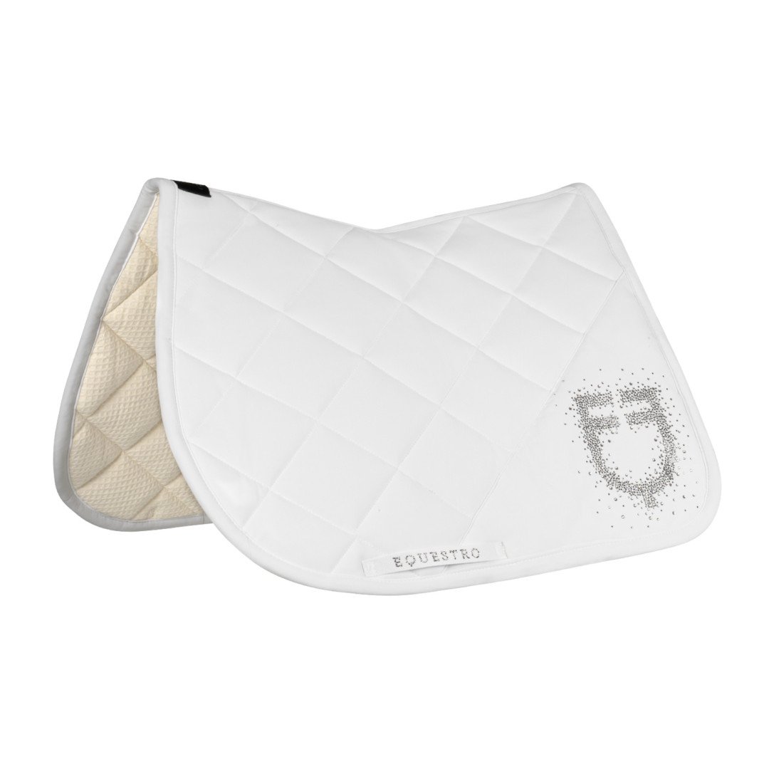Jumping Saddlepad in technical fabric with rhinestone logo
