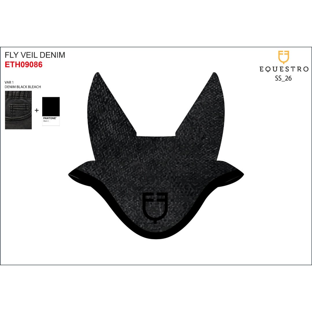 Monta Inglese Cuffietta in tessuto tecnico effetto denim con logo 32,78&nbsp;€