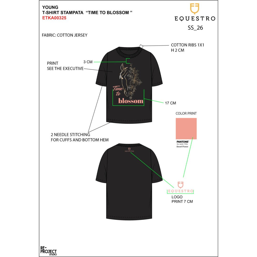 Monta Inglese T-shirt bambina Time to Blossom in cotone 40,90&nbsp;€