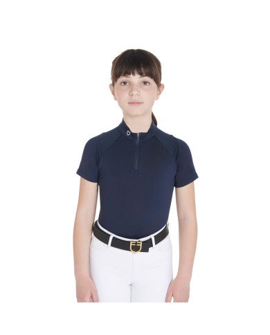 Junior Technical Training Polo Ss Zip