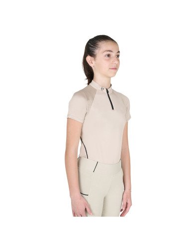 Junior Technical Training Polo Ss Zip