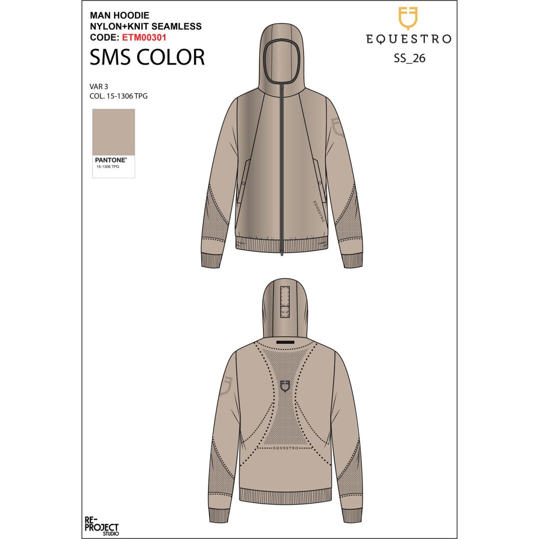 Equitation Anglaise Felpa tecnica uomo con cappuccio e inserti micro mesh 130,33&nbsp;€