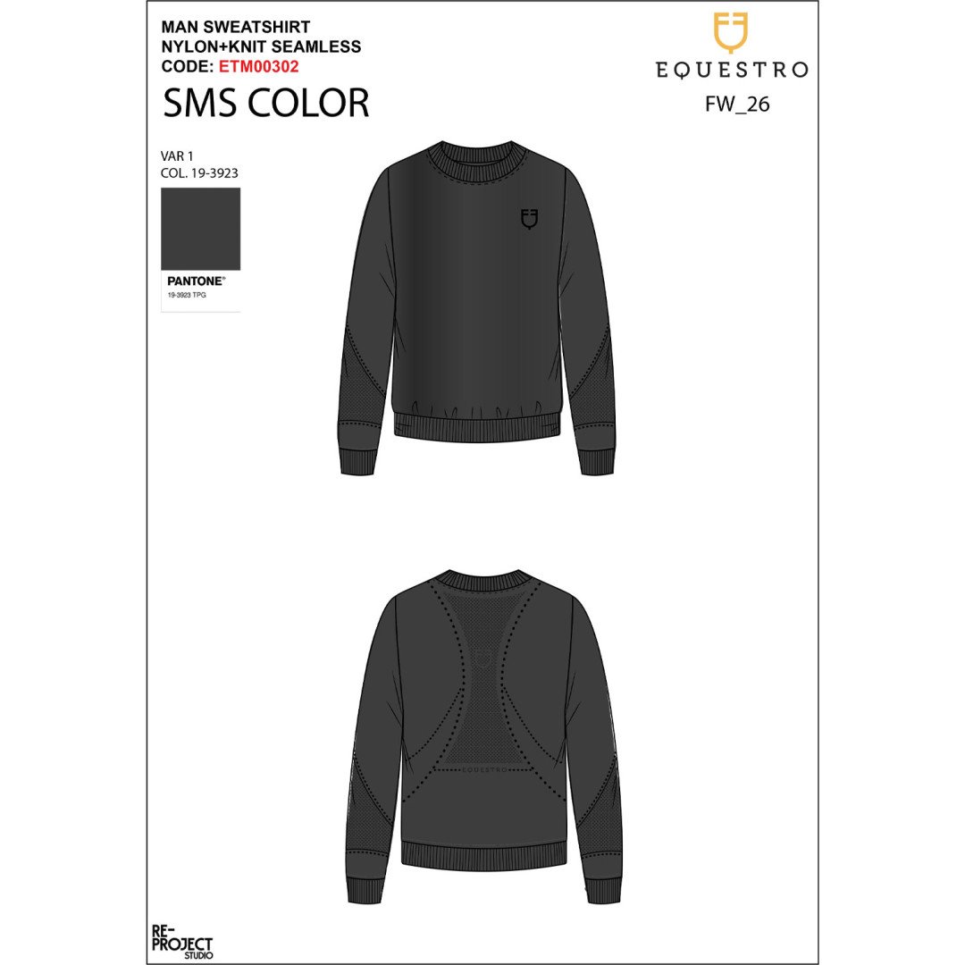 Equitação Clássica Felpa tecnica uomo girocollo con inserti micro mesh 113,93&nbsp;€