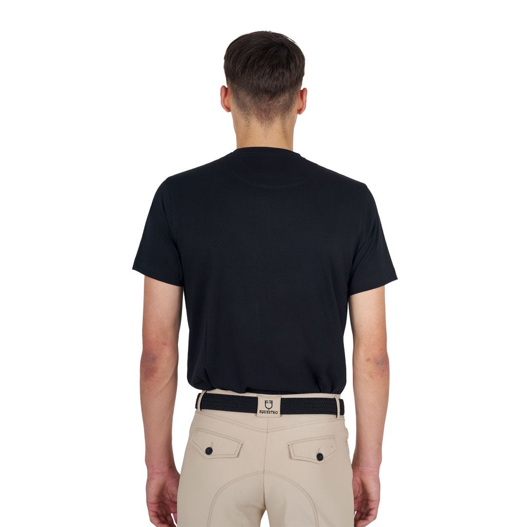 Englische Reitweise T-shirt basic uomo con scritta sul petto 49,10&nbsp;€