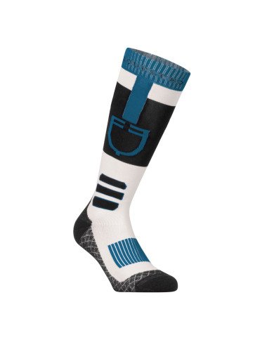 Calza in tessuto tecnico e traspirante con logo