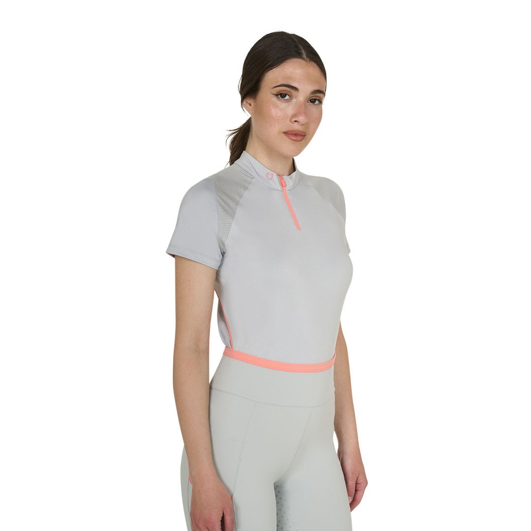 Woman Technical Training Polo Ss Zip