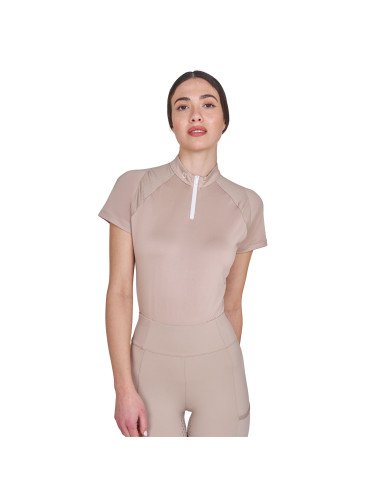 Woman Technical Training Polo Ss Zip