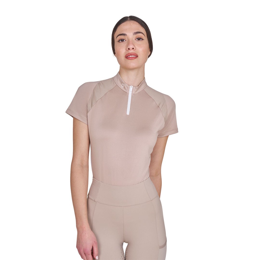 Woman Technical Training Polo Ss Zip