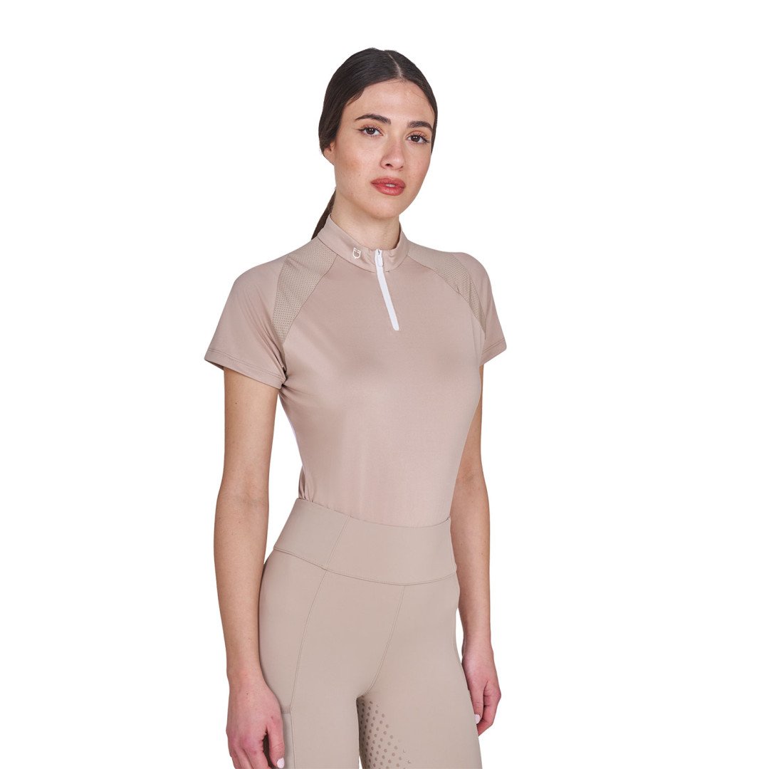 Woman Technical Training Polo Ss Zip