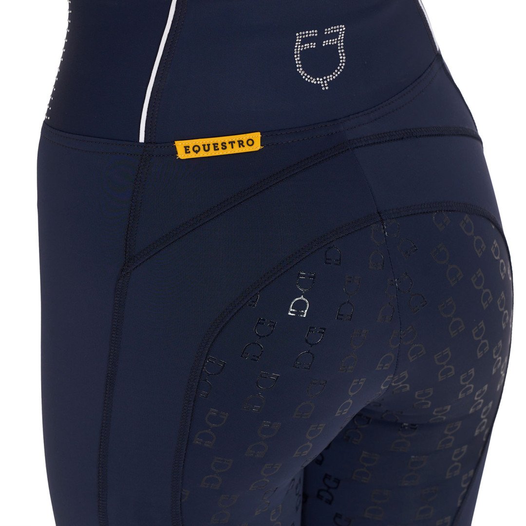 slim fit women's leggings with rhinestones