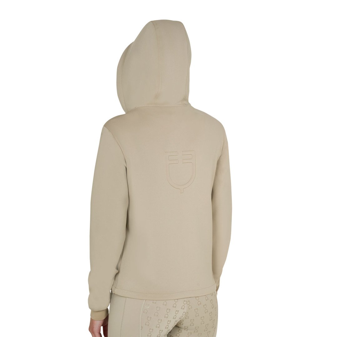 Sweat à capuche court pour femme